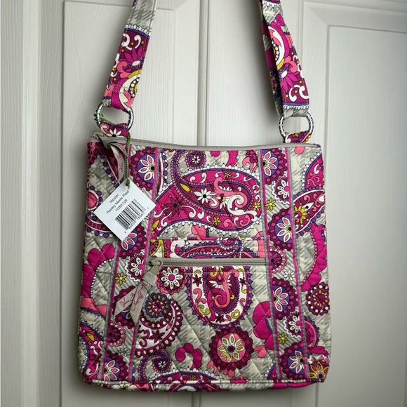 NWT Vera Bradley Paisley Meets Plaid Hipster Crossbody Retired Pattern